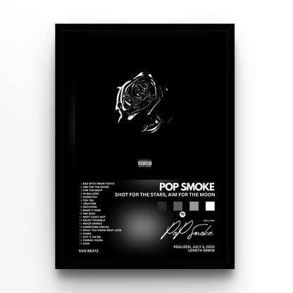 Pop Smoke Album - A4, A3, A2 Posters Base - Poster Print Shop / Art Prints / PostersBase