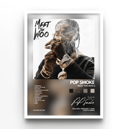 Pop Smoke Meet The Woo Album - A4, A3, A2 Posters Base - Poster Print Shop / Art Prints / PostersBase