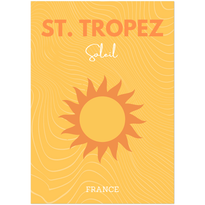 Saint-Tropez - A4, A3, A2 Posters Base - Poster Print Shop / Art Prints / PostersBase