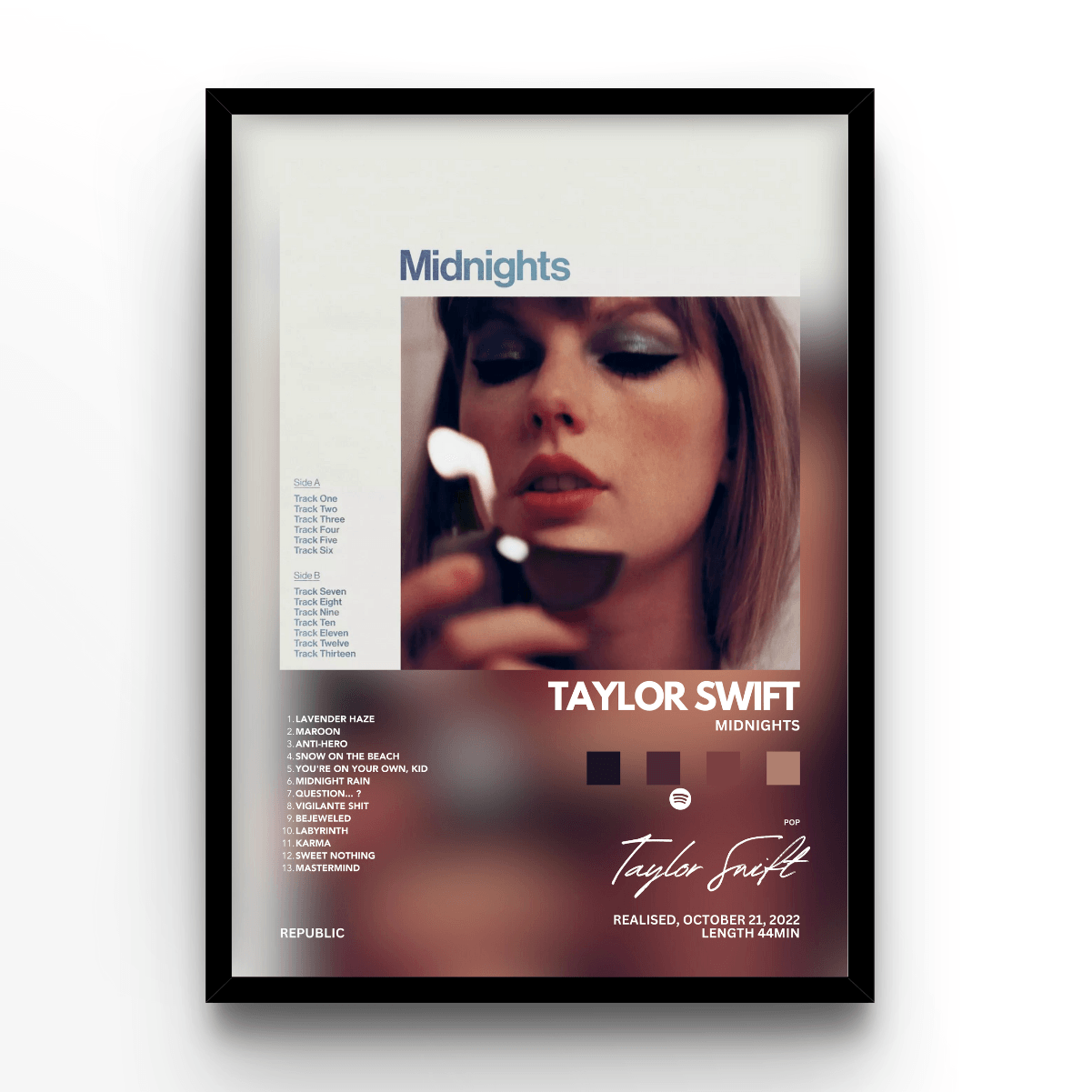 Taylor Swift Midnights - A4, A3, A2 Posters Base - Poster Print Shop / Art Prints / PostersBase