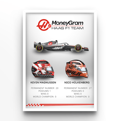 Team Haas 2023 - A4, A3, A2 Posters Base - Poster Print Shop / Art Prints / PostersBase