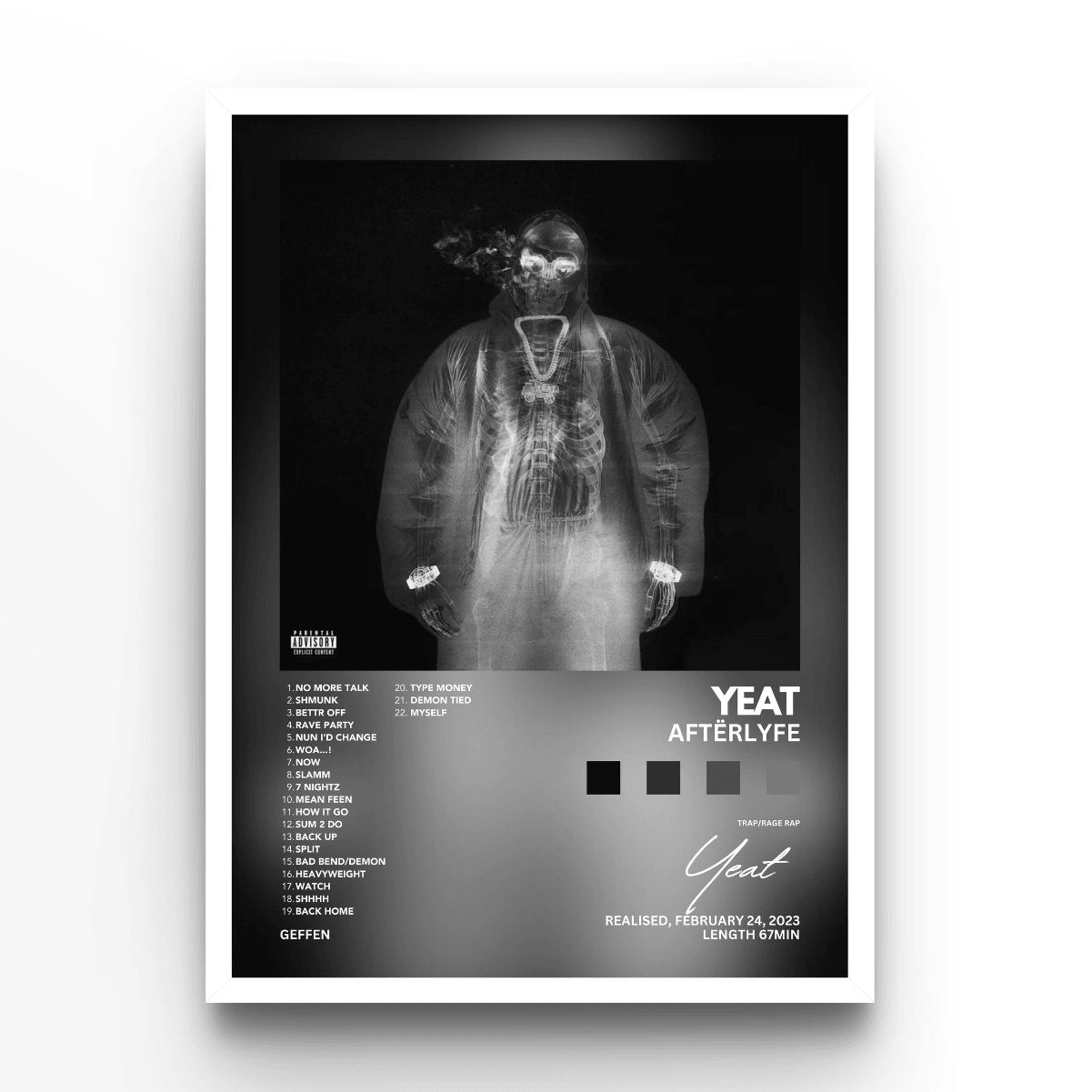 Yeat Aftërlyfe - A4, A3, A2 Posters Base - Poster Print Shop / Art Prints / PostersBase